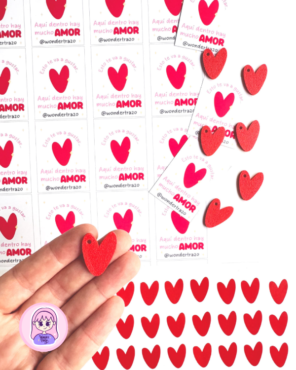 Producto - Combo Packaging Corazones para Emprendedoras