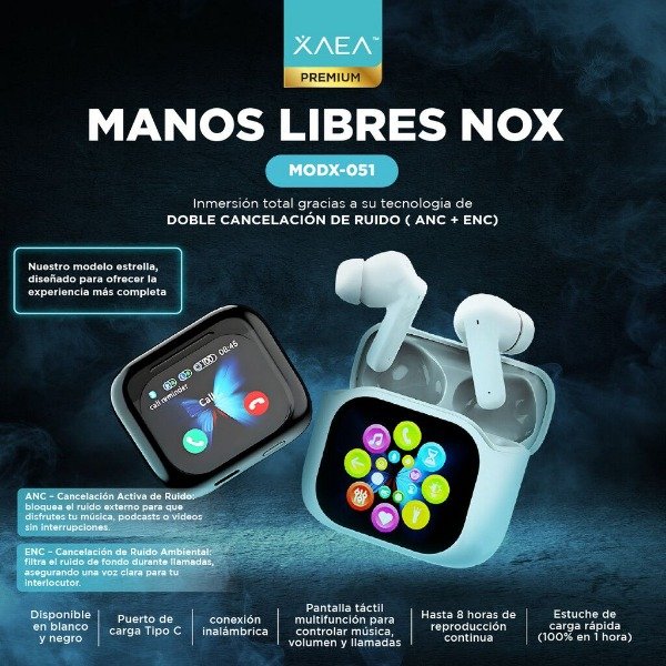 Producto - Auriculares Inalámbricos Con Pantalla Táctil Premium