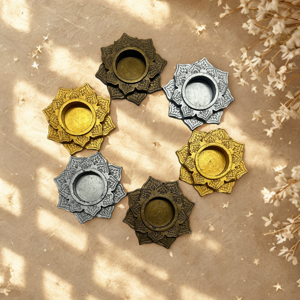 Producto - Porta Vela Flor de Loto