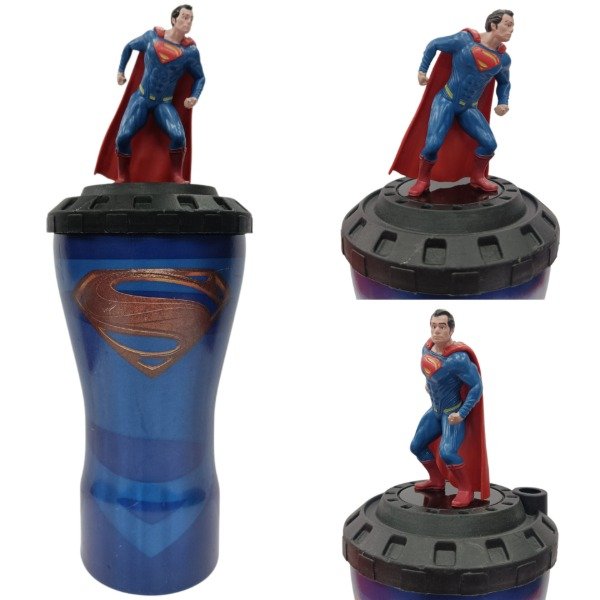 Producto - Vaso Premium de Aluminio Liga de la Justicia Superman Cinemex Mexico