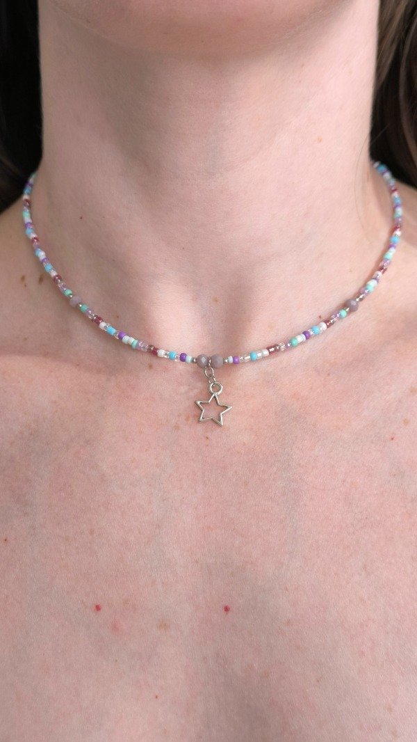 Producto - Choker Star (Colores Multicolor/Rosa/Negro)