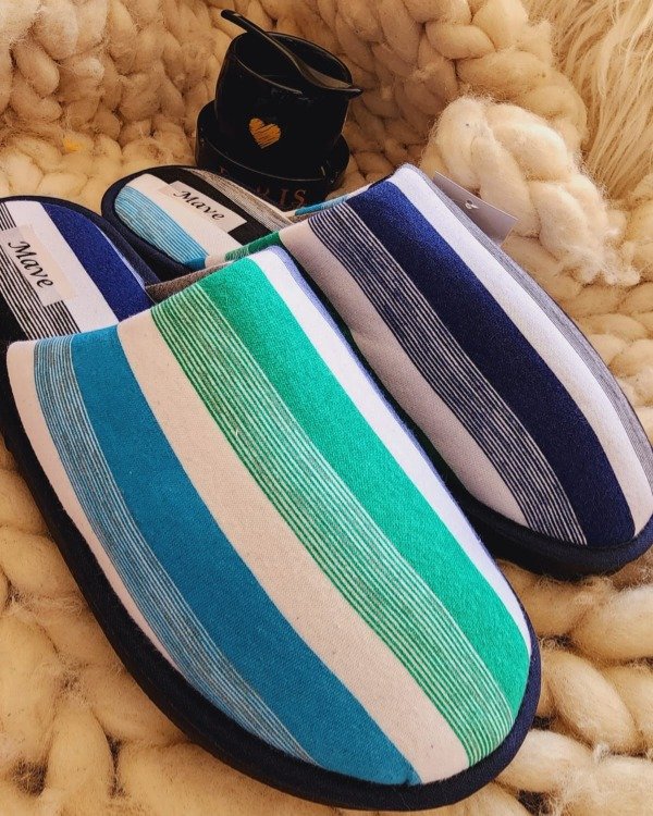 Producto - PANTUFLAS PREMIUM HOMBRE AQUA/VERDE