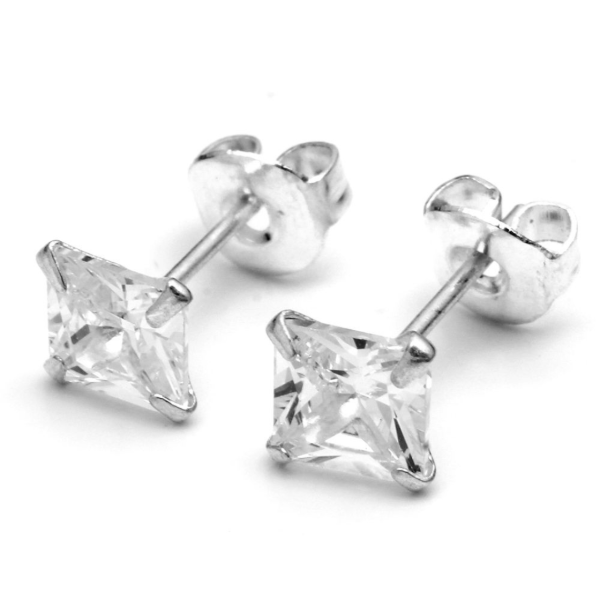 Producto - aros Simpleza Cuadrado (cubic engarzado)