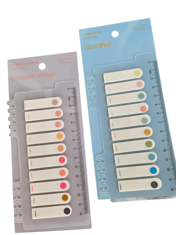 Producto - Notas adhesivas 10 banderitas con regla