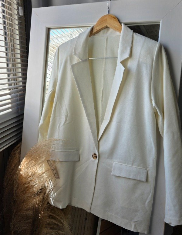 Producto - Blazer lino crema