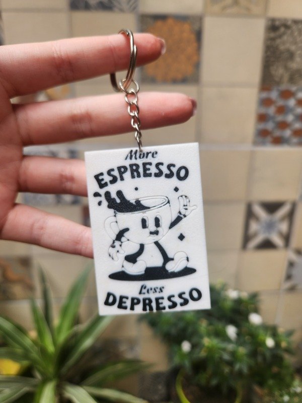 Producto - Llavero Cafe More Espresso Less Depresso