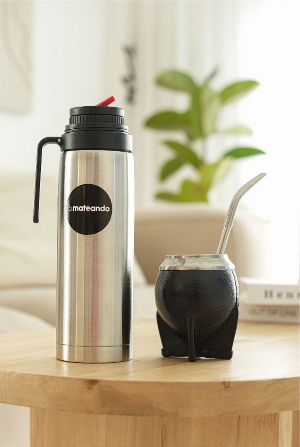 Producto - SET DE MATE TORPEDO PREMIUM + TERMO MEDIA MANIJA + BOMBILLA PICO LORO