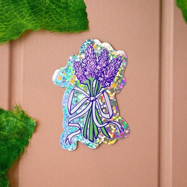 Producto - Sticker Holo. Lavandas