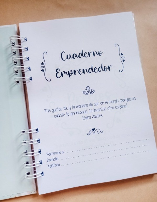 Producto - Cuaderno Emprendedor