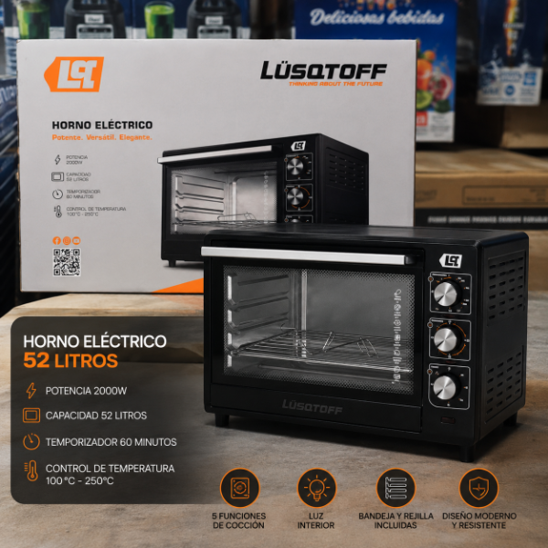 Producto - HORNO ELÉCTRICO LÜSQTOFF 52 LITROS
