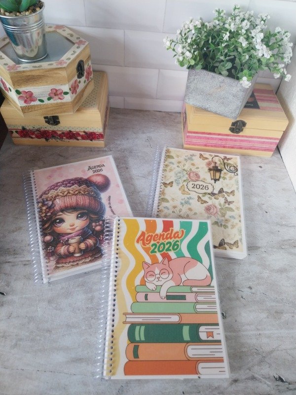 Producto - Agenda 2026 tapa flex espiral plastico