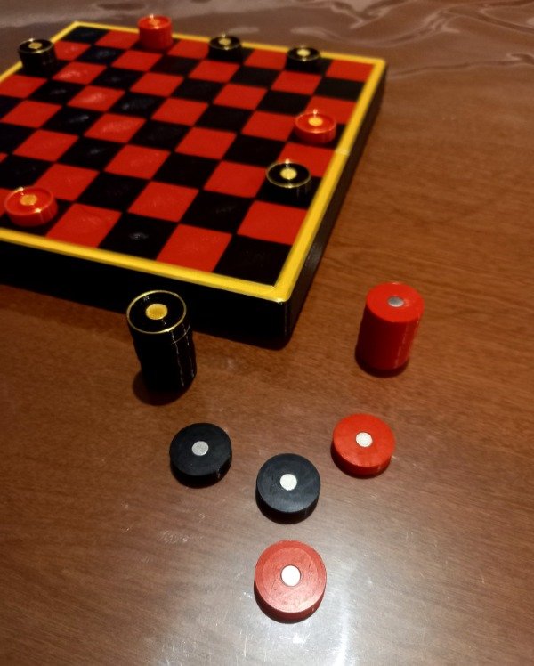 Producto - Juego de damas deluxe - plegable y magnético - 5