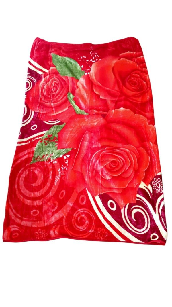 Producto - Frazada 2 plazas estampa Rosa