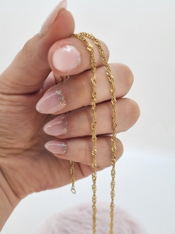 Producto - Cadena acero dorado yxx720 50cm