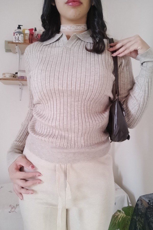 Producto - Swaeter Polo Beige