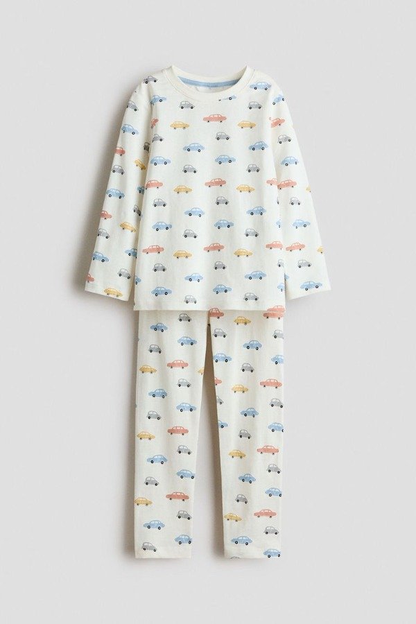 Producto - Pijama HyM autos blanco - 0