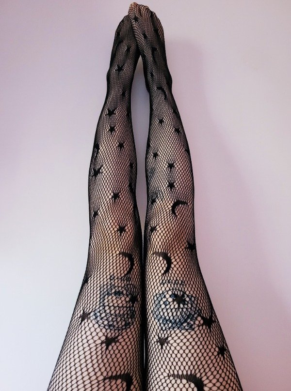 Producto - Panty de Red Fantasía Negras NIGHT SKY
