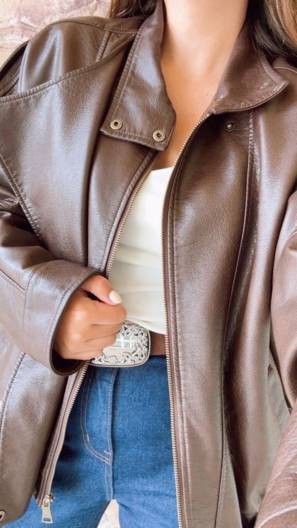 Producto - JACKET LEATHER (CHOCO)