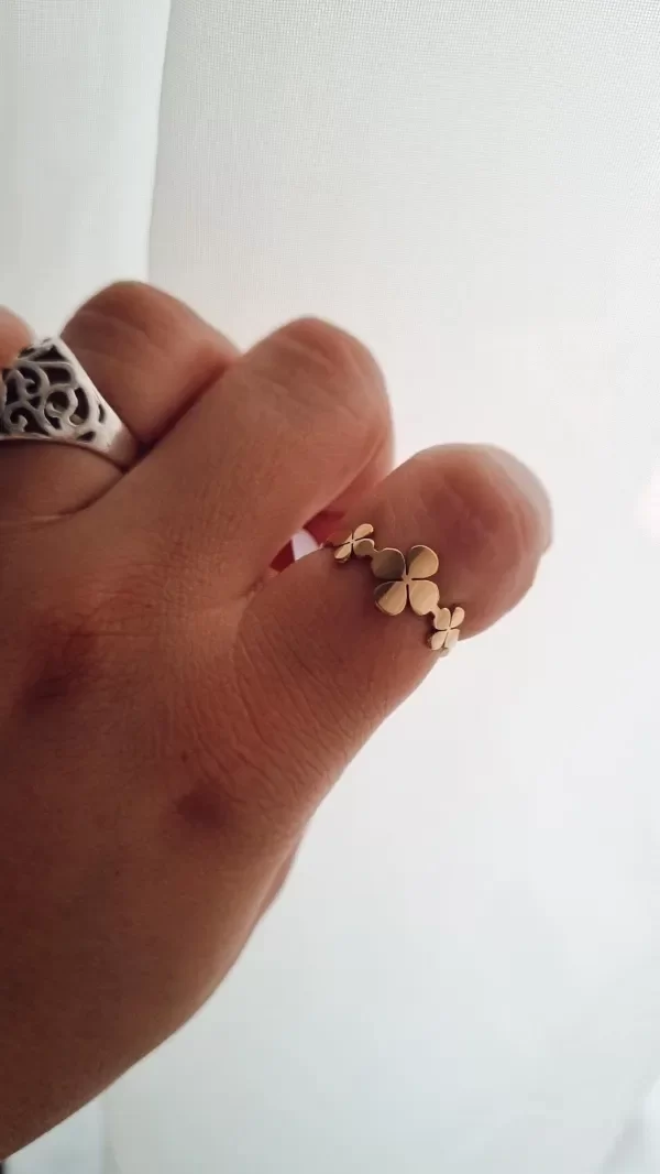 Producto - Anillo triple trebol AD