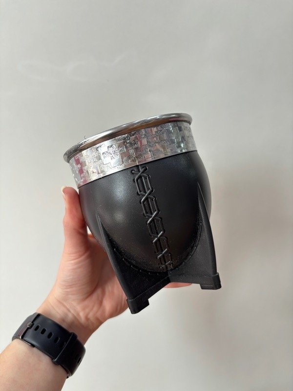 Producto - Mate calabaza PVC negro