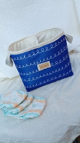 Producto - CONTENEDOR PAÑALERO Garabato Azul