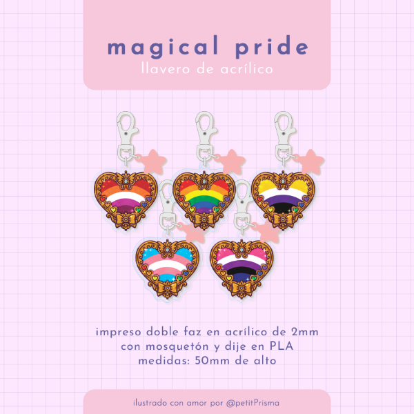 Producto - Llavero de acrílico "Magical Pride"