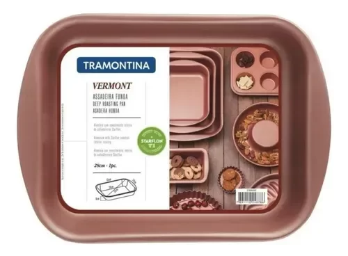 Producto - VERMONT ASADERA HONDA 28CM TRAMONTINA