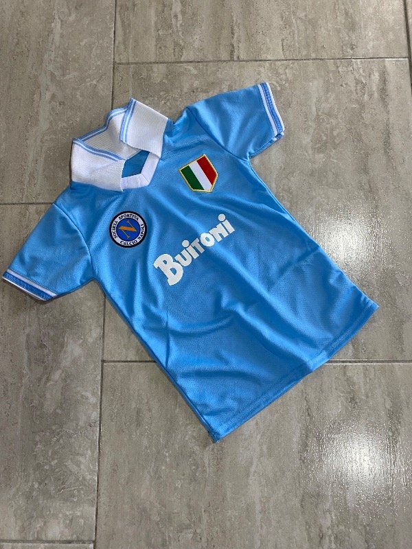 Napoli Maradona Niño celeste