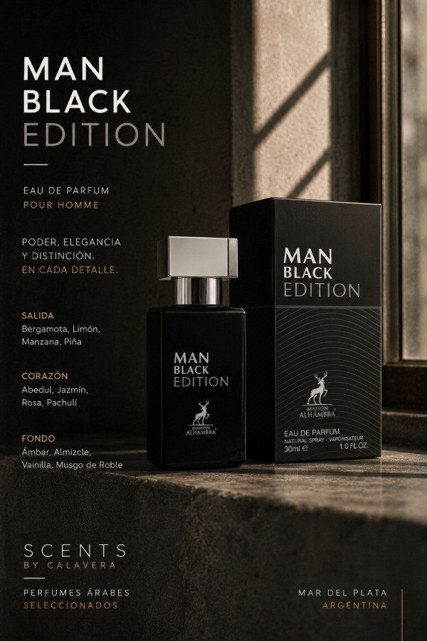 Producto - Man Black Edition 30ml - Maison Alhambra / SCENTS