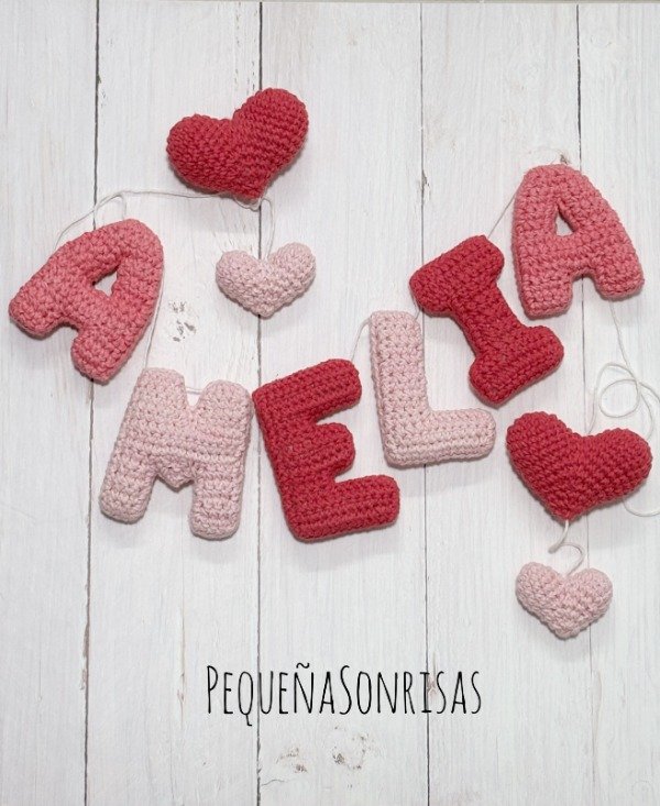 Producto - Cartel de 6 Letras con 4 adornos - 6