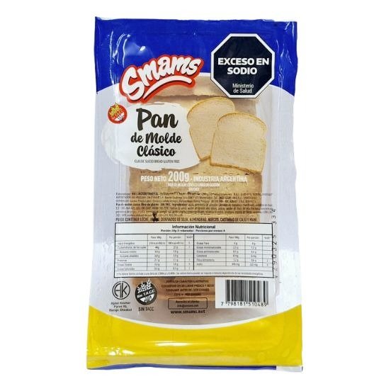 Producto - Pan de Molde x200grs (Smams)