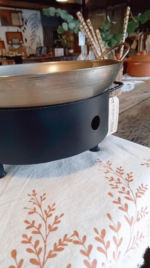 Producto - fogón de mesa con parrilla y fuente - 5