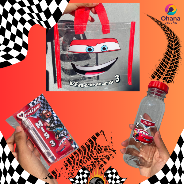 Producto - COMBO 2: Bolsita (CON nombre y edad)+ Botellita + mini burbujero x10u. pers