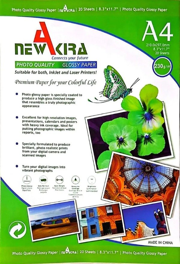 Producto - PAPEL FOTO NEW AKIRA 230 GR