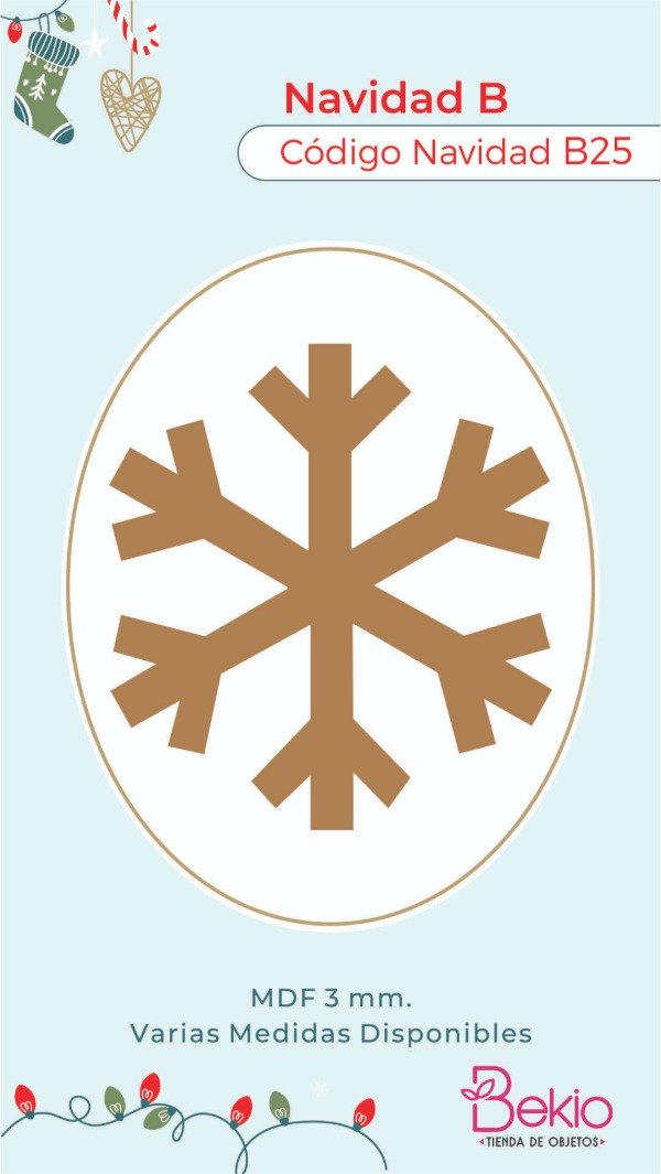 Producto - Copo de Nieve Navidad B25