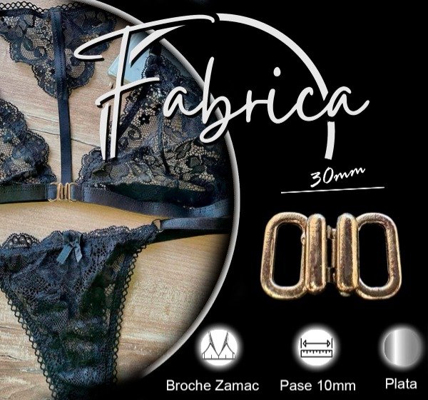 Producto - Broche de espalda zamac 10 mm (1 unidad)