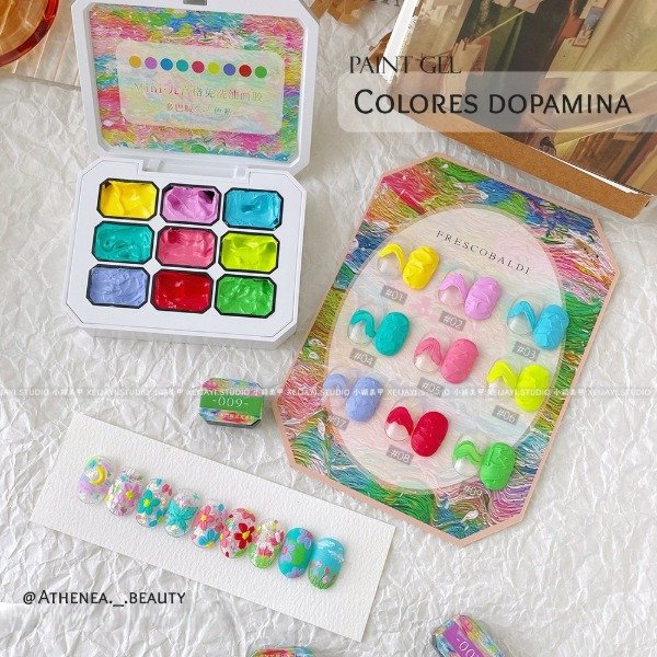 Producto - Paint gel: Colores DOPAMINA