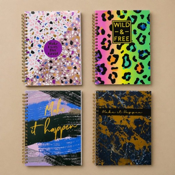 Producto - Cuaderno A4 Anillado Tapa Dura 100H Rayadas