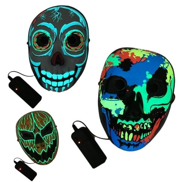 Producto - Mascara Led Halloween (Nuevos Modelos)