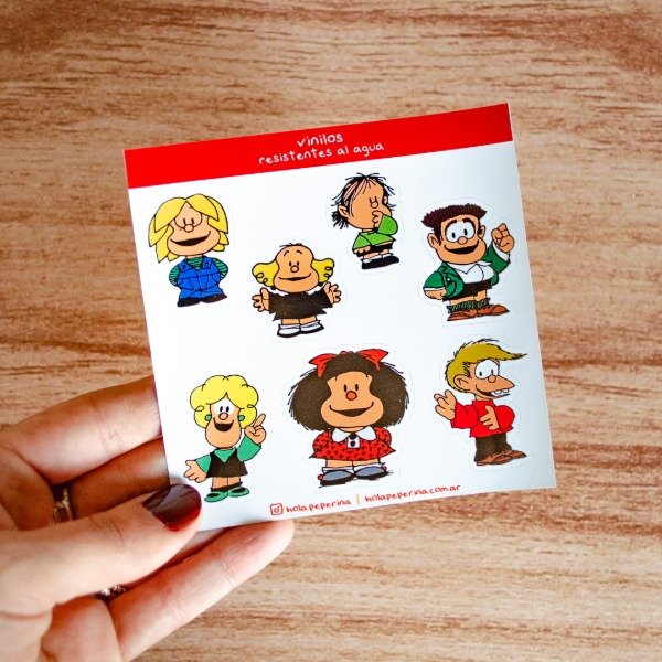 Producto - Plancha de vinilo - Mafalda y amigos