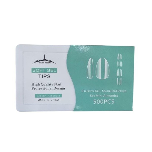 Producto - TIPS SOFT GEL ALMENDRA X500 (S)