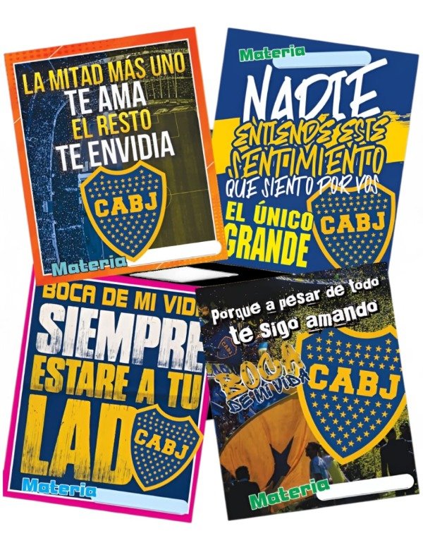 Producto - SEPARADORES DE MATERIAS X 6 BOCA JUNIORS