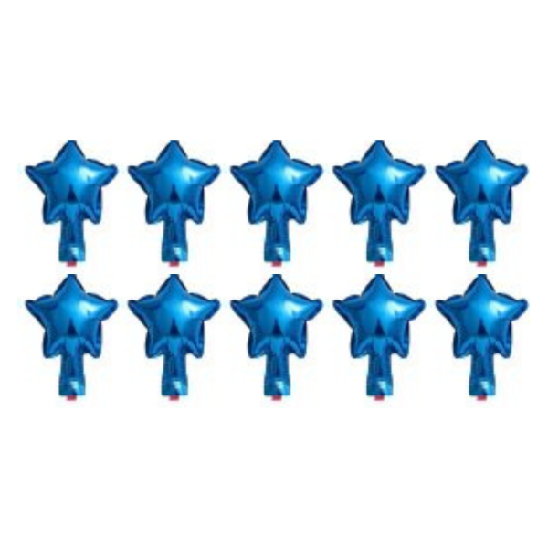 Producto - Globo mini estrella 5" color azul x10un