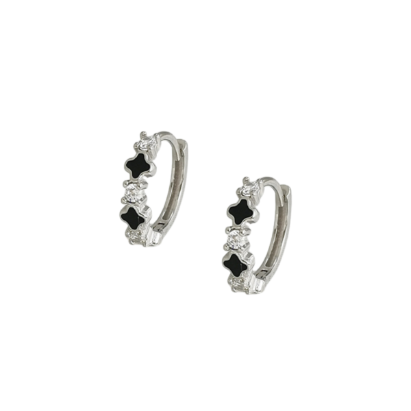 Producto - Aros Huggies Van Cleef Plata 925