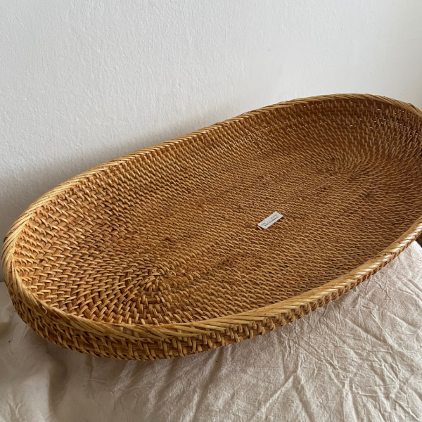 Producto - BANDEJA OVAL XL RATÁN 60CM
