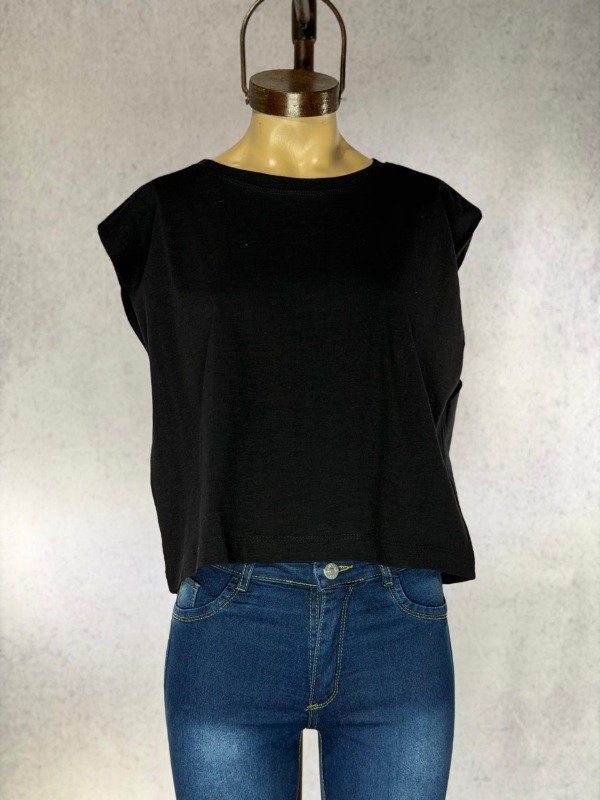 Producto - MUSCULOSA NEGRA ST MARIE ALGODON