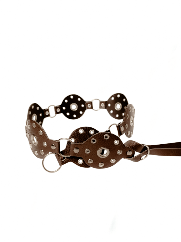 Producto - Faja Circulo con flecos Chocolate