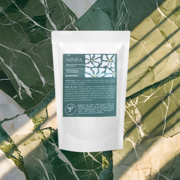 Producto - Mascarilla Facial - MORINGA - Desinflamante y Revitalizante