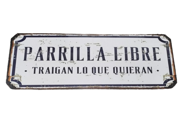 Producto - Cuadro PARRILLA LIBRE traigan lo que quieran