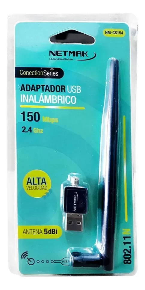 Producto - Netmak Wifi Usb Nm-cs154 150 Mbps Antena Externa